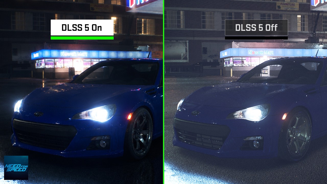 Нейронный рендеринг DLSS 5 в Need For Speed...