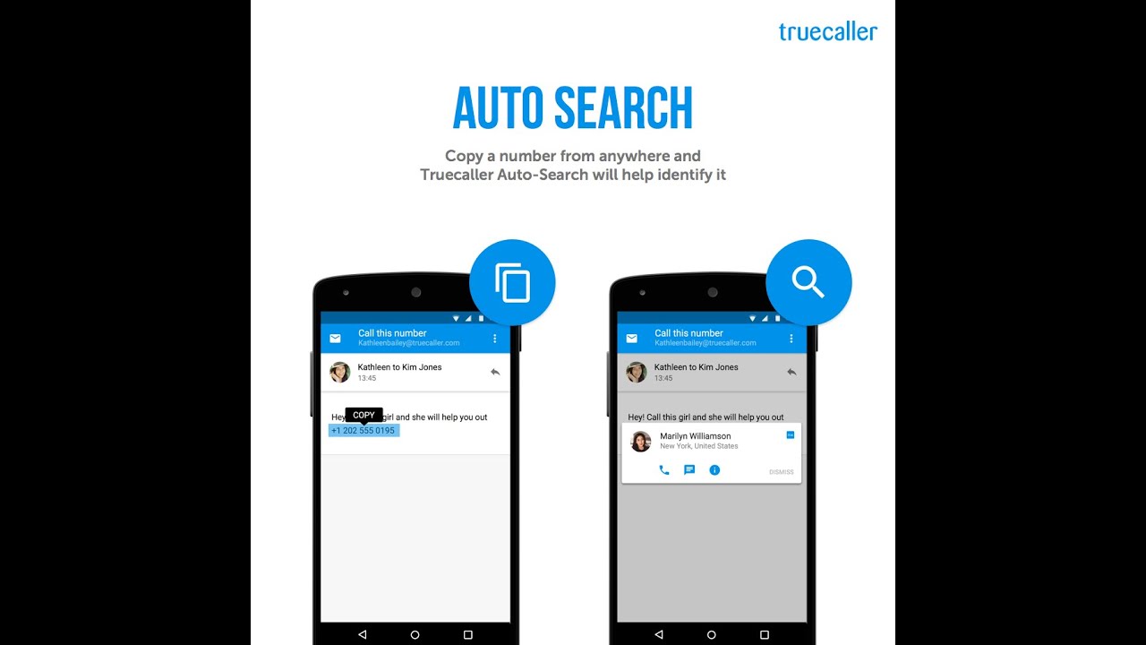 Truecaller Auto Search Feature for Android