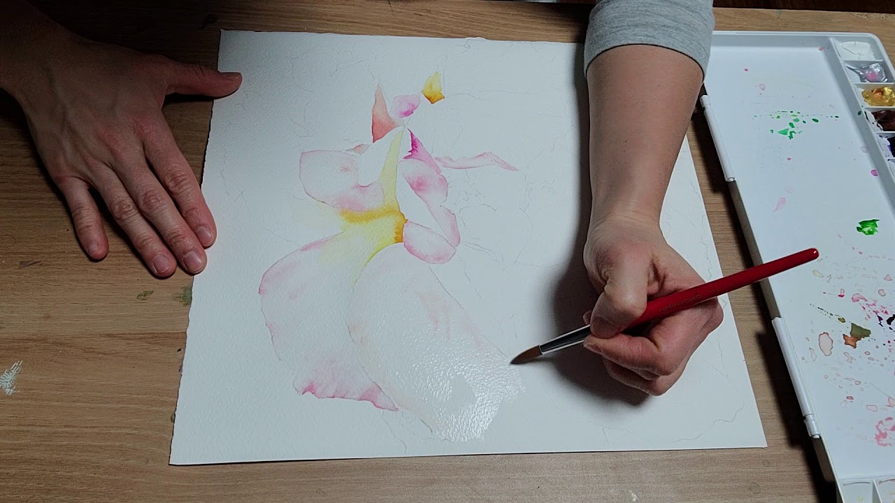 #최규란 수채화 레슨 #platform Art  그림연구소  #흰꽃 채색하기