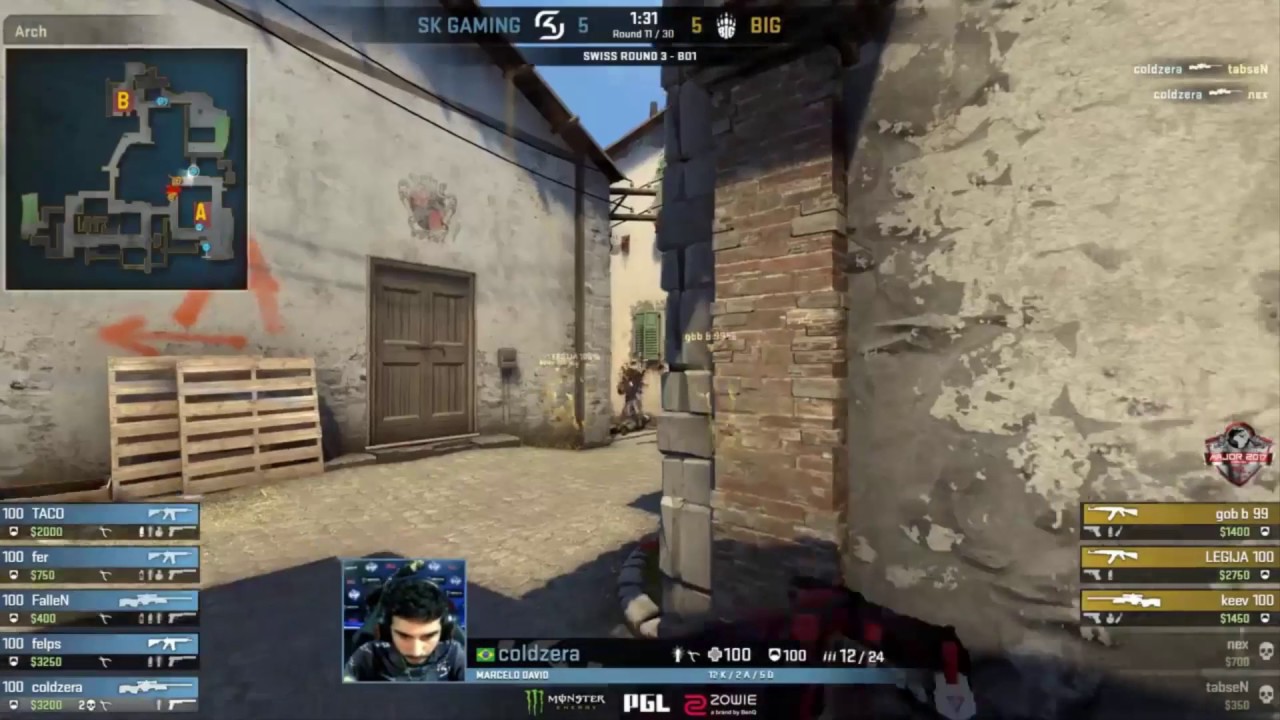 CS:GO - COLDZERA INSANE AWP ACE vs BIG @ PGL Major Krakow 2017