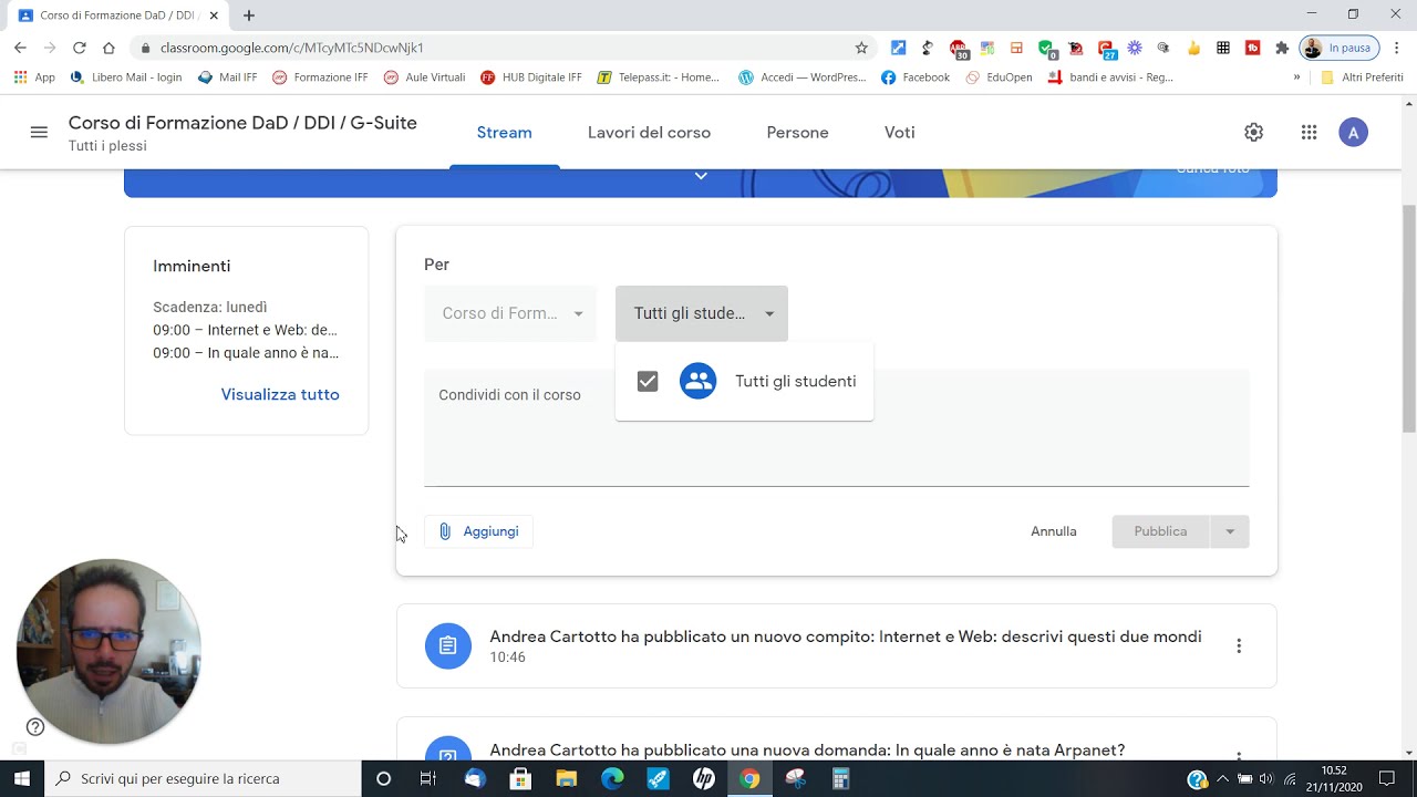 Andrea Cartotto - Google Classroom per tutti [video 2] - I trucchi per usare al meglio lo stream