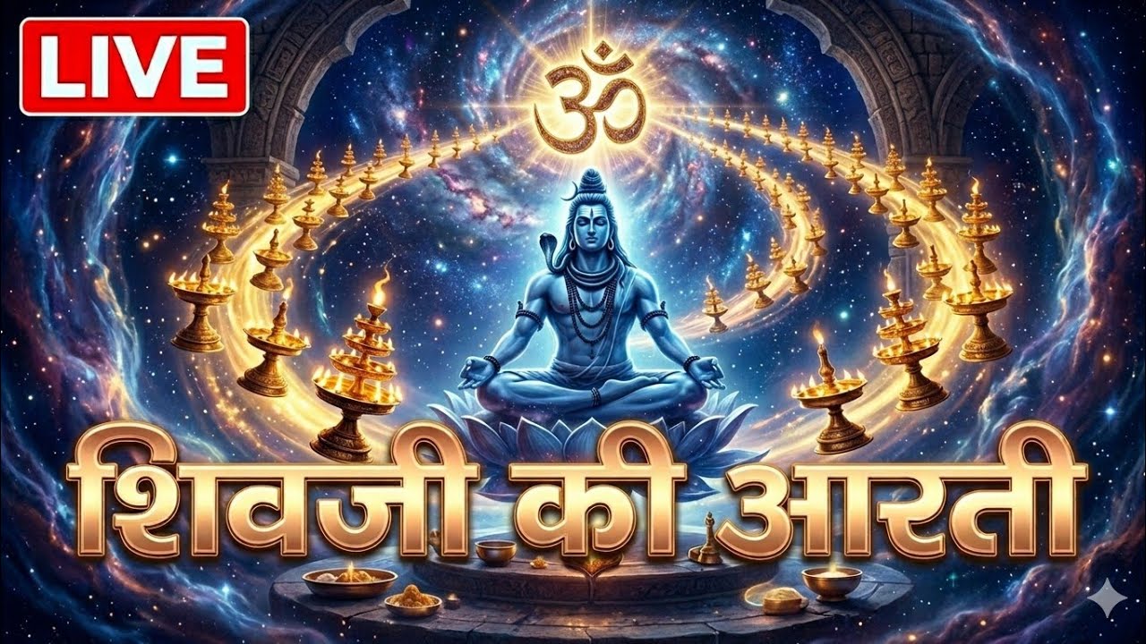 🔴LIVE: शिव जी की मंगल आरती 🔱l 🕉️ जय शिव ओमकारा l #trending #viral