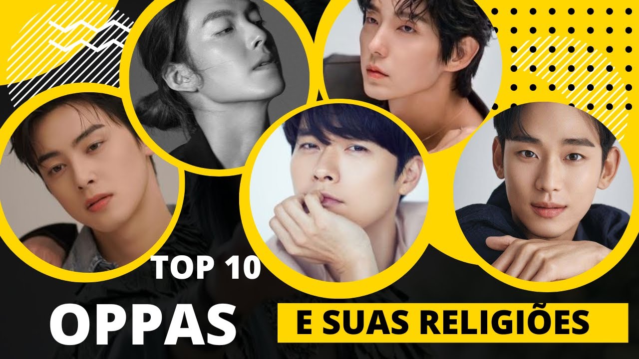 RELIGIÃO DOS 10 PRINCIPAIS ATORES COREANOS | Hyun bin | Cha Eun woo | lee Joon gi | Lee Jong Suk |