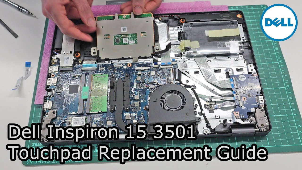 Dell Inspiron 15 3501 — руководство по замене сенсорной панели