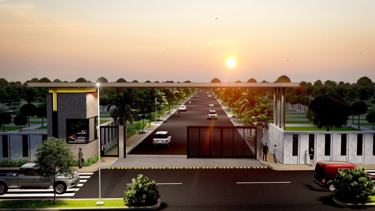 3D Residential Plot & Walkthrough | Sky City, Dokiparru, Guntur.
