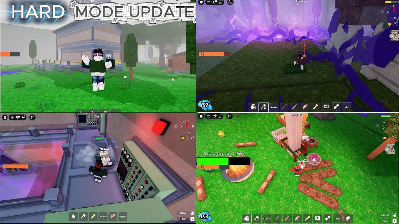 new HARD MODE updates challenges in 99 nights in the forest