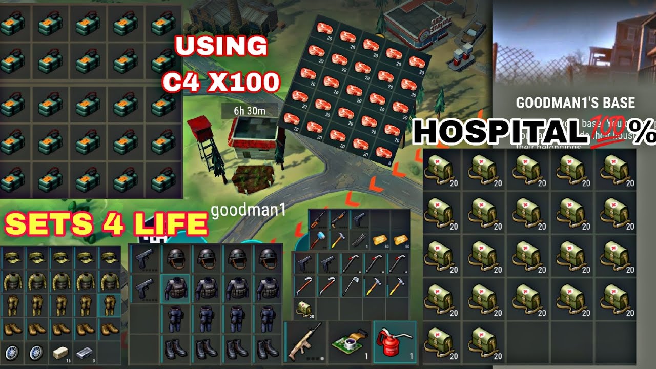 LDOE RAID GOODMAN1 BEST FULL RAID BREAK ALL CHESTS (last day on earth)