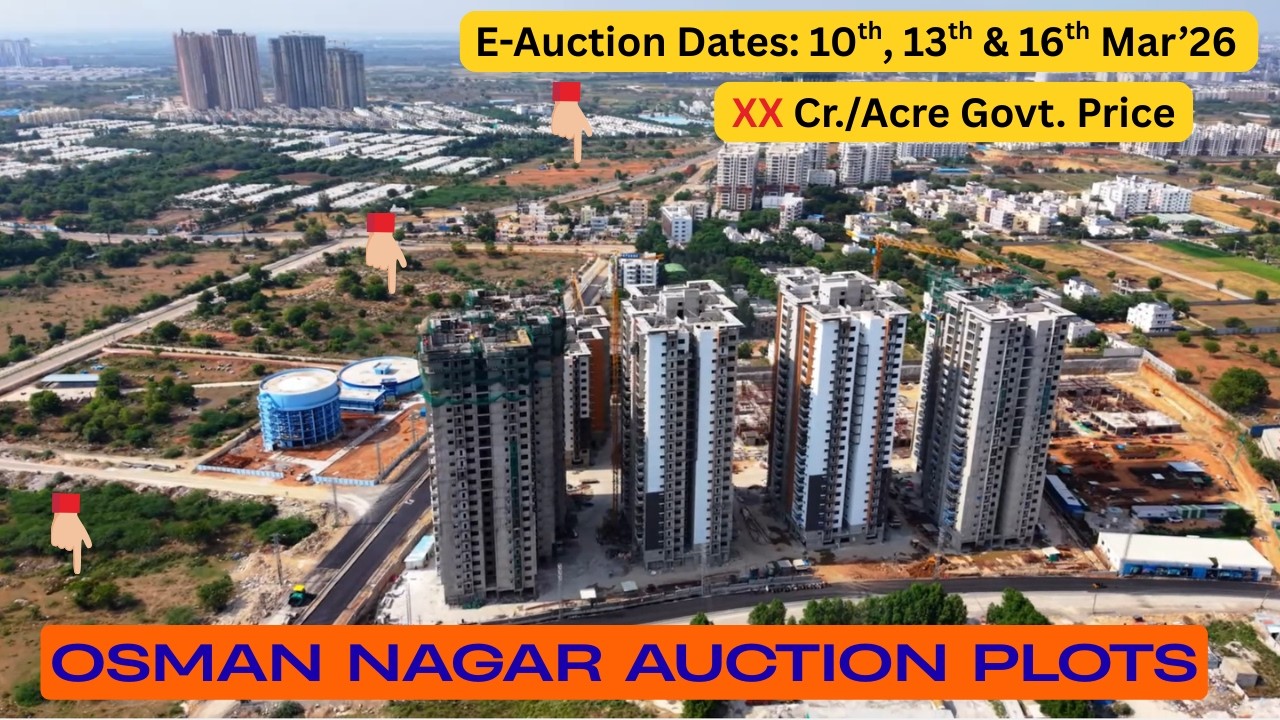 Complete Guide to Telangana Govt. Plots Auction in Osman Nagar | Plot sizes | location | Price