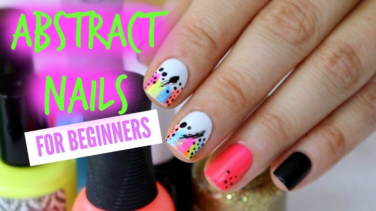 EASY NAIL ART | SUMMER ABSTRACT NAILS | PERFECT FOR BEGINNERS!!