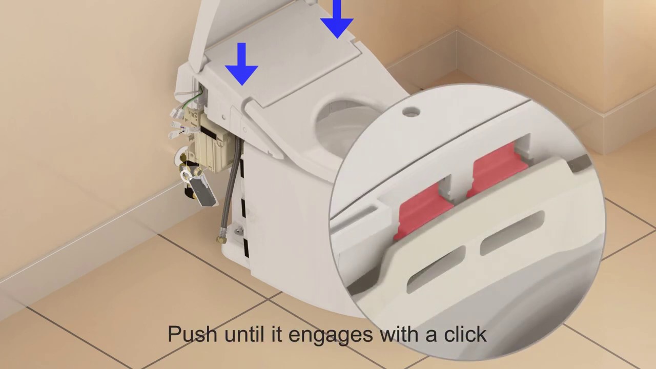 Установка электронного унитаза TOTO NEOREST AH или RH с выпуском в пол