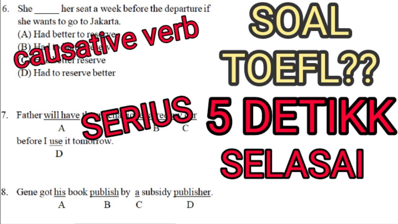 Causative Verb (get have make) Materi, Soal & Pembahasan - materi grammar bahasa Inggris kelas 12