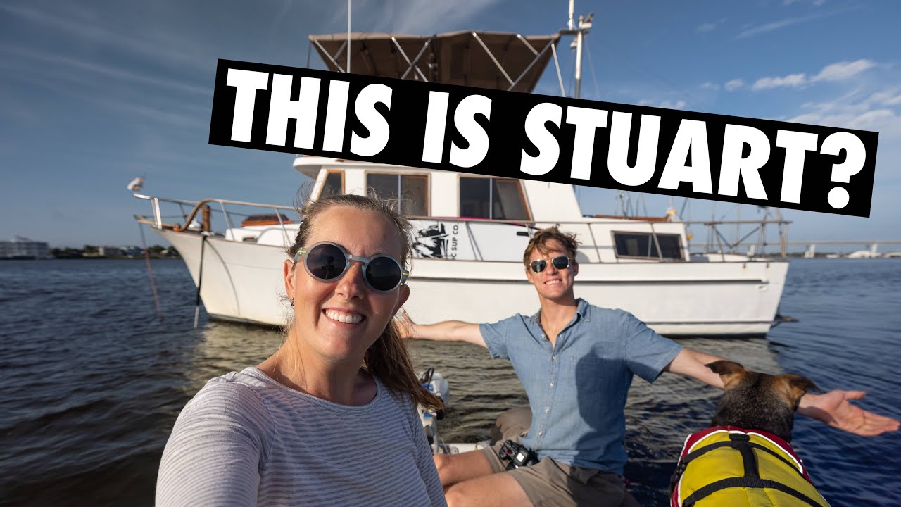 A STRESSFUL MOORING at Vero Beach on the Great Loop (cruising from Stuart)