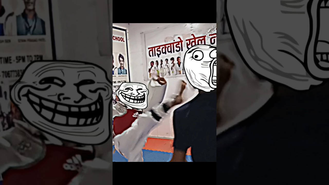 Kid Troll Face Edit | Top kick in taekwondo| 