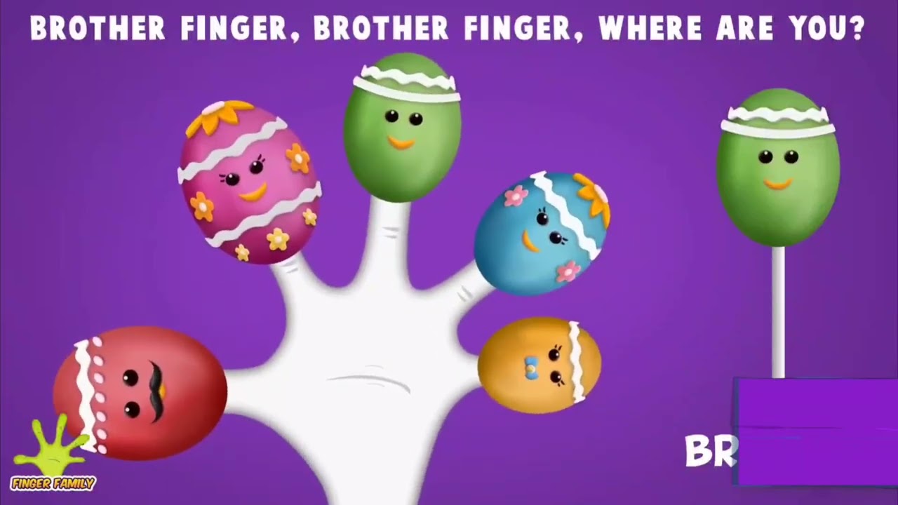 The Finger Family Easter Egg Cake Pops Family Nursery Rhyme | Easter Finger Family Songs