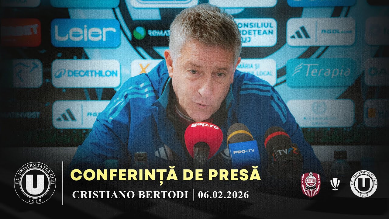 🎙 CONFERINȚĂ DE PRESĂ | Cristiano Bergodi: „Suntem conectați și într-o stare bună de spirit”