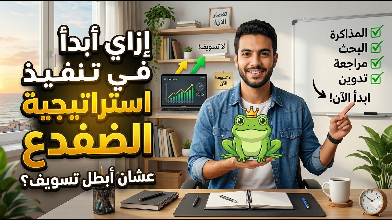 إزاي أبدأ في تنفيذ استراتيجية  الضفدع  عشان أبطل تسويف؟