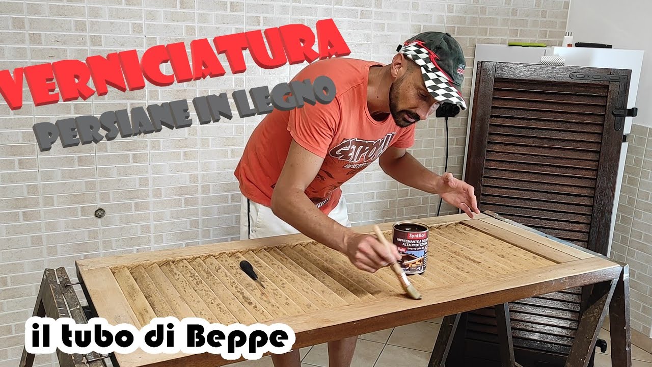 Verniciatura persiane in legno
