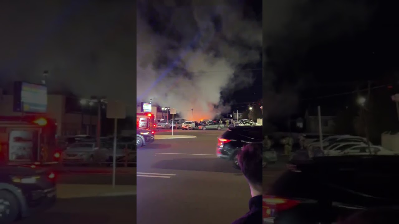 Feu violent et suspect chez un concessionnaire automobile