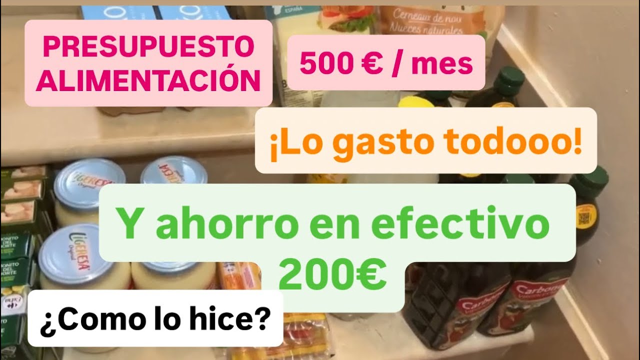 ‼️AHORRO 200&euro; 💶Carrefour en met&aacute;lico Presupuesto en alimentaci&oacute;n 500&euro; lo gasto todo 💫&iquest;c&oacute;mo hice?