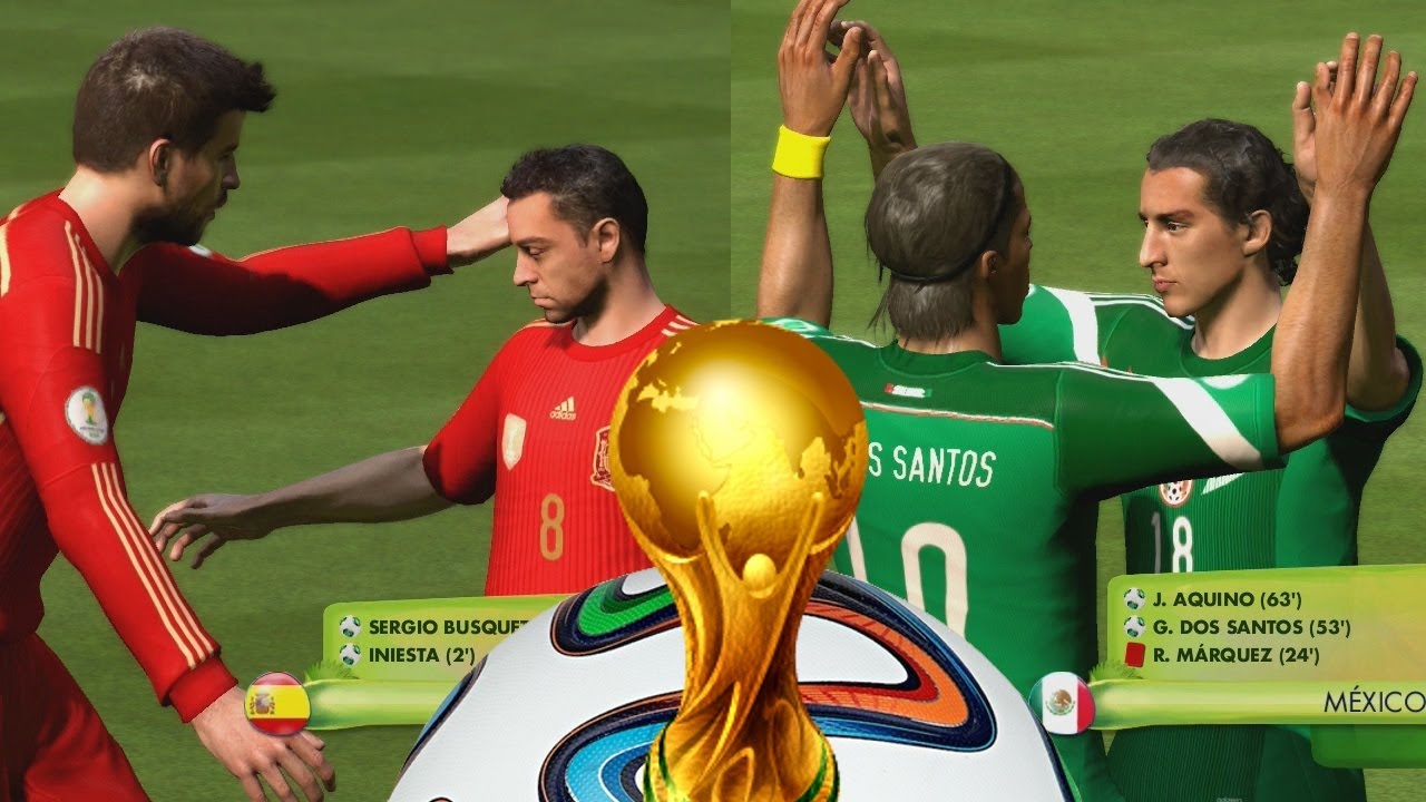 2014 Fifa World Cup - Primera Fecha,Mexico - Colombia - España - Argentina Gameplay Xbox