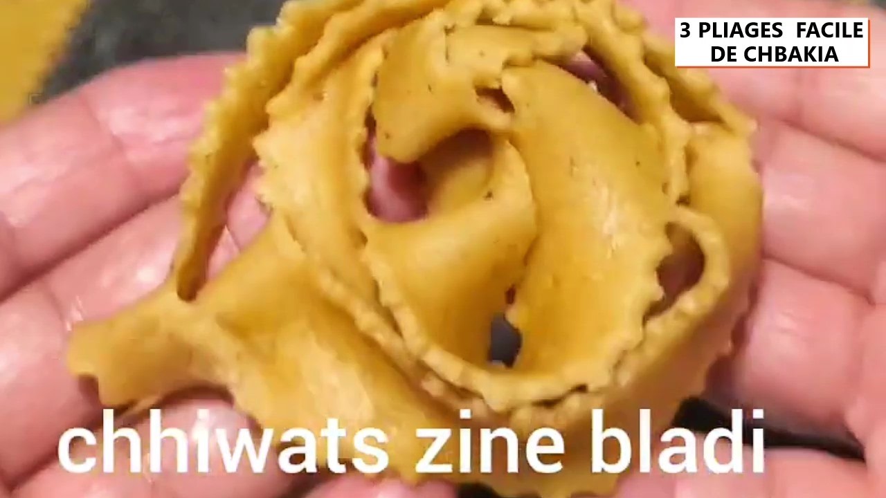 HALWA CHBAKIA 3 pliages  RAMADAN MOBARAK !/chhiwats zine bladi