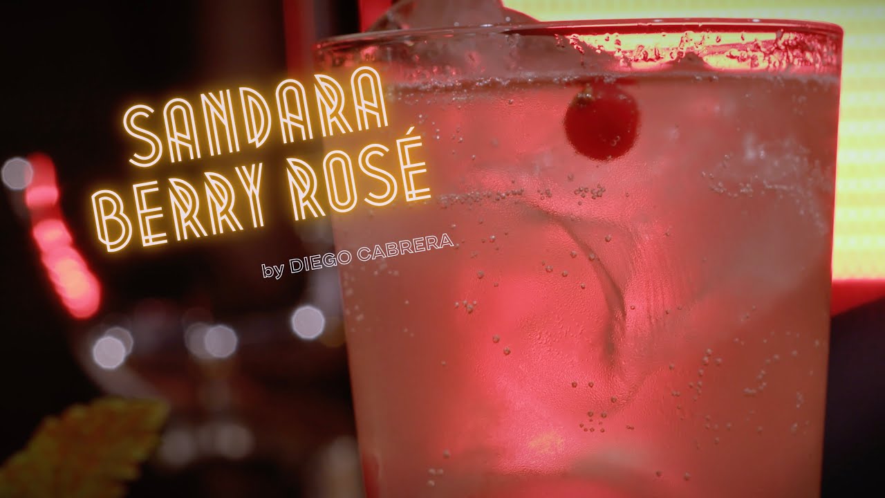 Cocktail Sandara Berry Ros&eacute; by Diego Cabrera