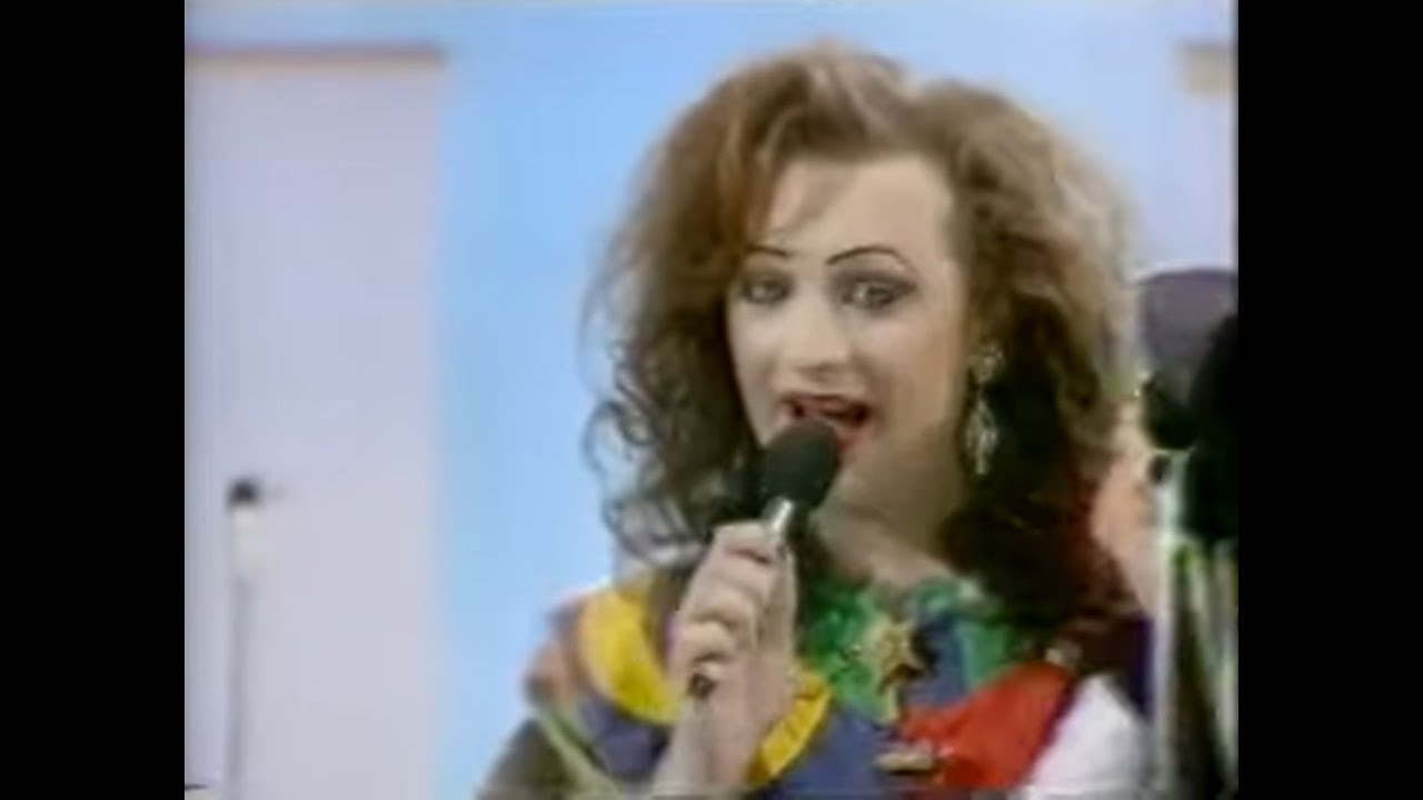 Boy George singing Living Doll 1984