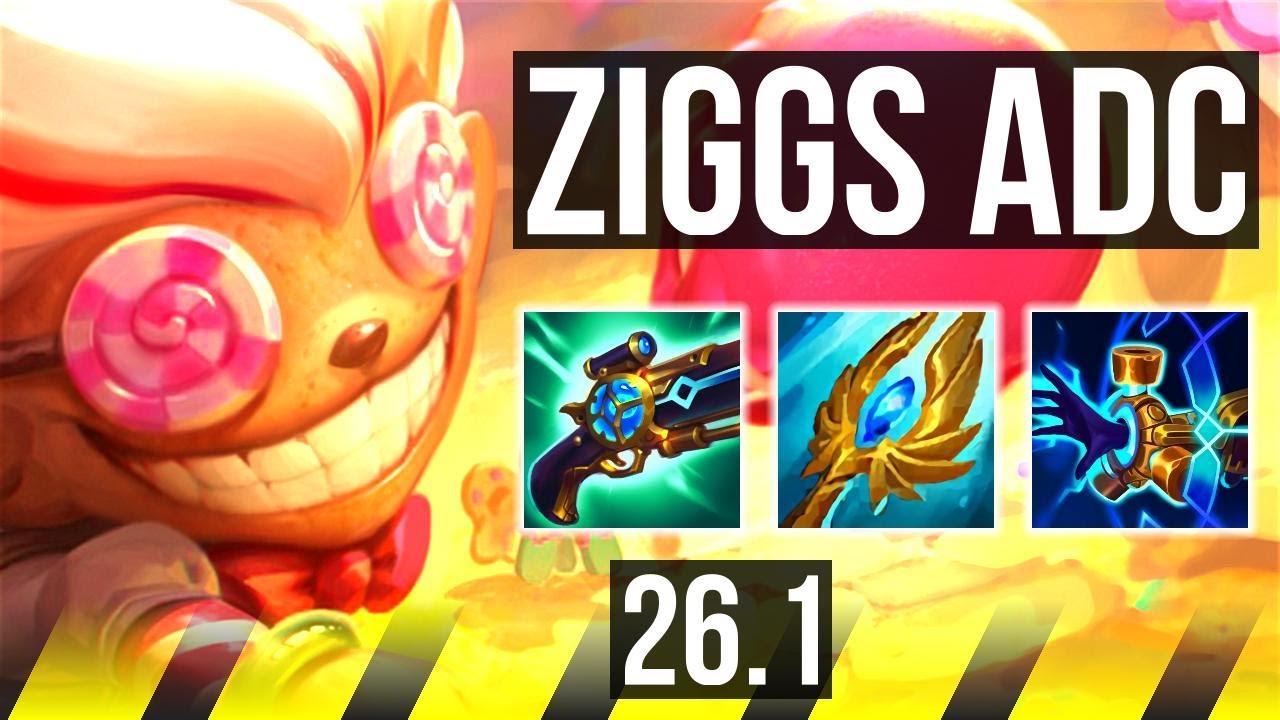 ZIGGS & Alistar vs CAITLYN & Braum (ADC) | 55K damage | KR Master | 26.1