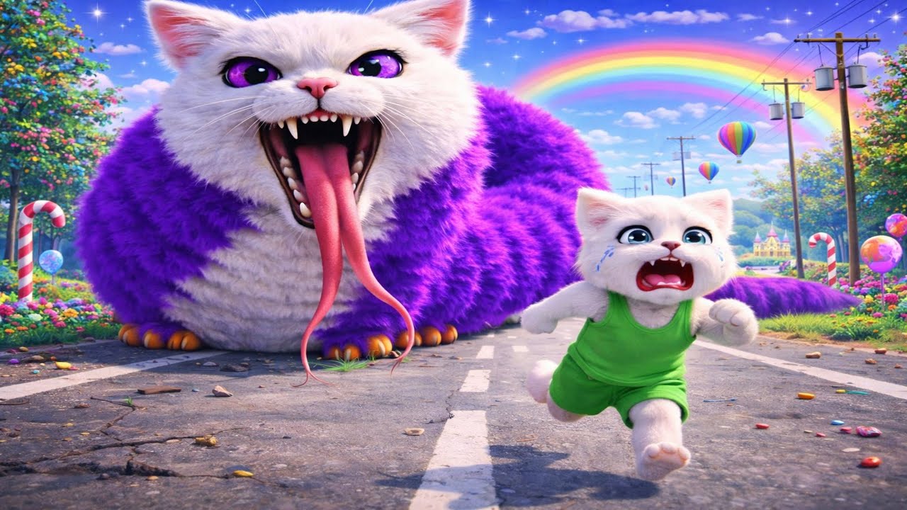 😱🐛⚠️ NO ONE WARNED KITTEN ABOUT THIS CREATURE|#kitten #catstory