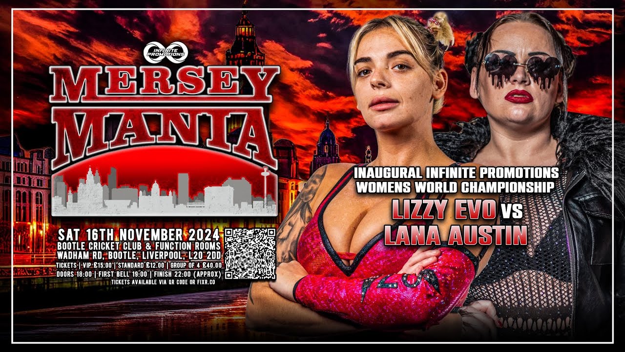 FREE WOMENS CHAMPIONSHIP MATCH - Lizzy Evo Vs Lana Austin - MERSEYMANIA 2024