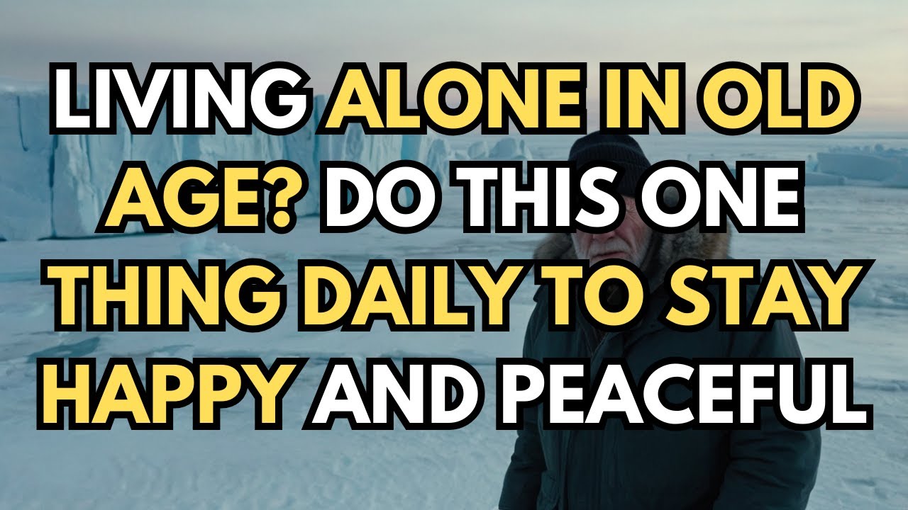 Living Alone in Old Age? Do This One Thing Daily to Stay Happy and Peaceful