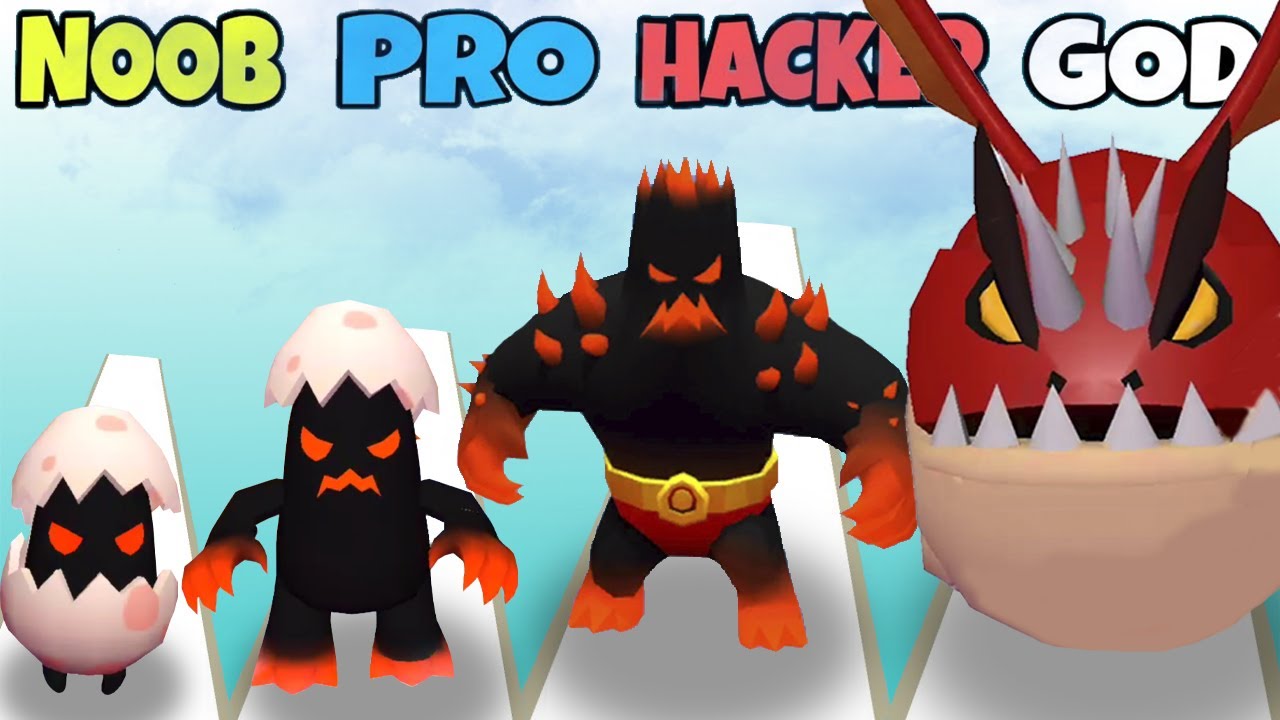 NOOB vs PRO vs HACKER vs GOD in Monster Catch - Trainer Rodeo