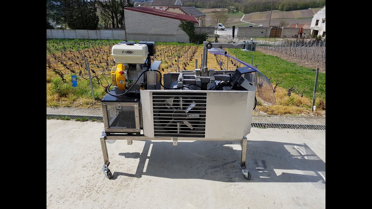 Effeuilleuse électrique sur chenillard 