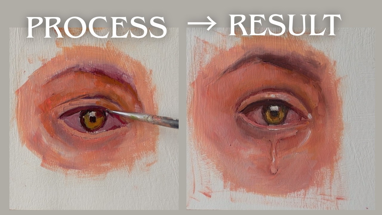 Trying to keep the eye painting loose | | highlights