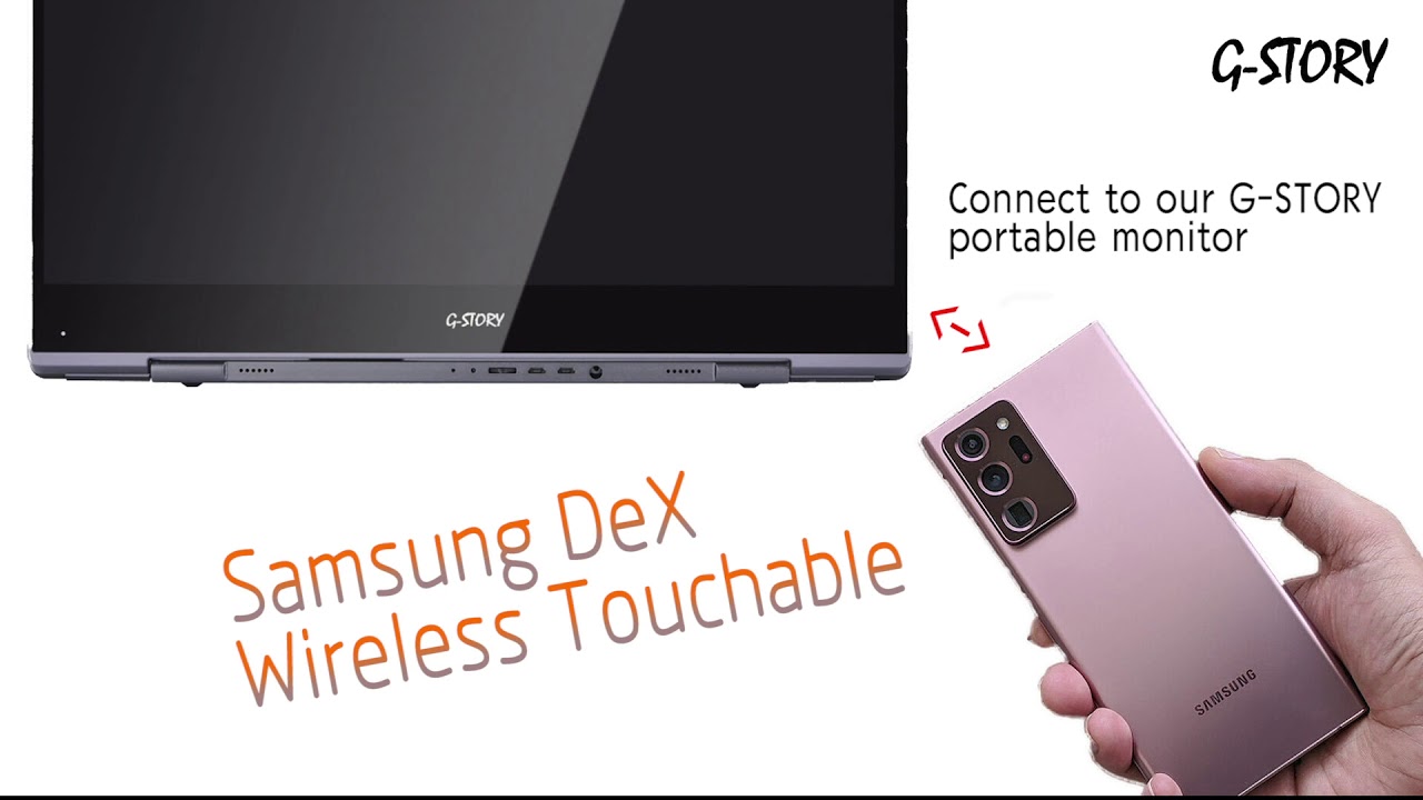 【G-STORY support Samsung wireless DeX🙋🏼&zwj;♀️】How our portable monitor connect Samsung wireless DeX📲?