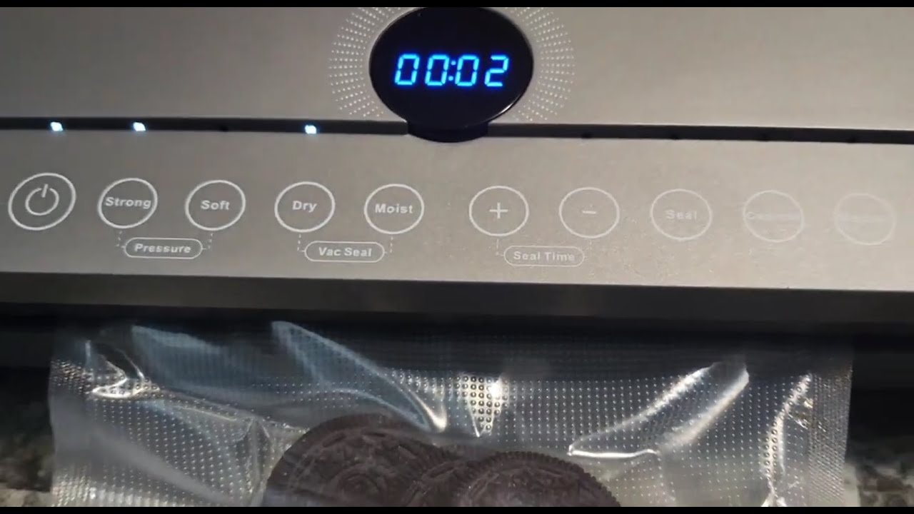 HiCOZY Vacuum Sealer Machine, Automatic Food Vacuum Sealer with Built-in Cutter and Bag Storage