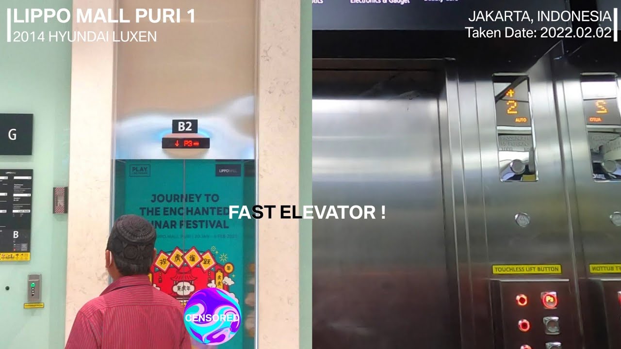 Hyundai LUXEN Traction Elevator at Lippo Mall Puri 1, Jakarta