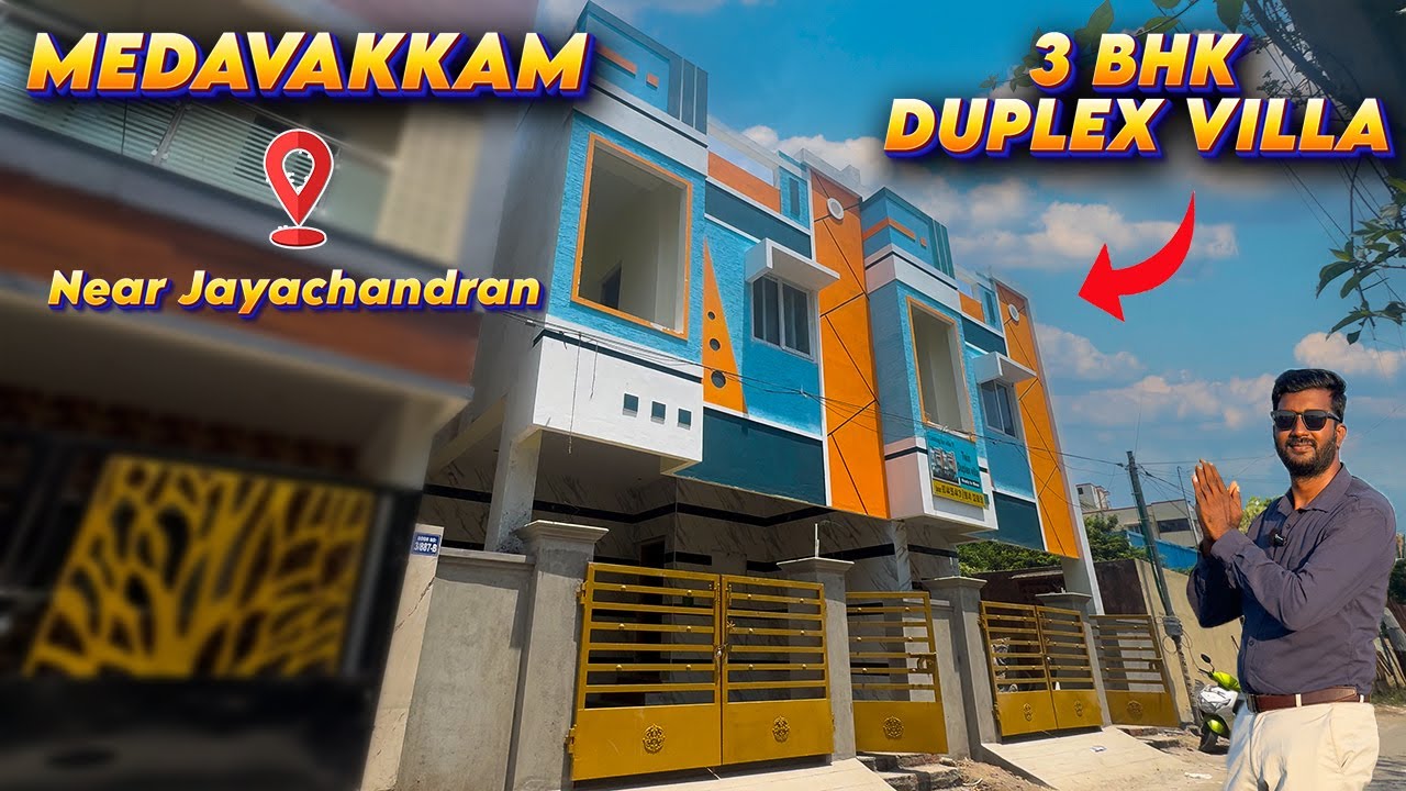 3 BHK villa for sale in Medavakkam🔥 | Near Jayachandran & Upcoming Metro🚇 Station | 90% Bank Loan