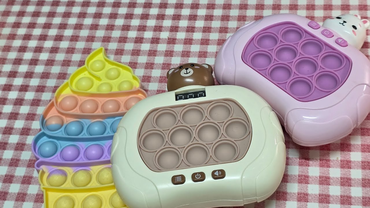 Colorful Push Pop Collection 🌈 | Satisfying Soft Squishy Popping Sounds ASMR |Stress Relief ASMR