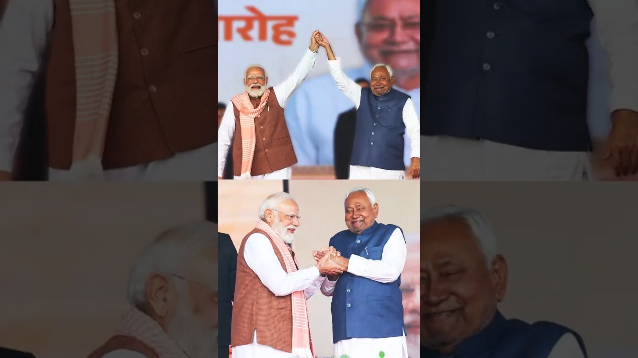 PM Modi attends the swearing-in ceremony of the NDA Government in Bihar | #shorts