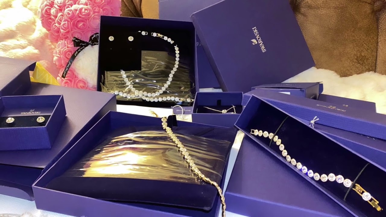 Swarovski Crystal #haul #unboxing #swarovskicrystal Angelic Set in Silver and Gold I couldn't decide