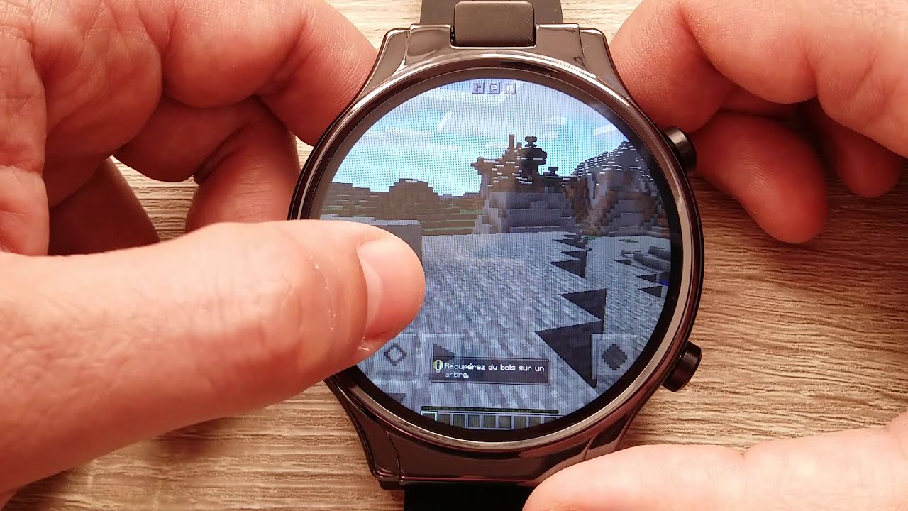 Minecraft On Kospet Prime 2 Smartwatch Android 10 4GB+64GB MT6762 Helio P22 1600mAh 13MP PLAY GAMES