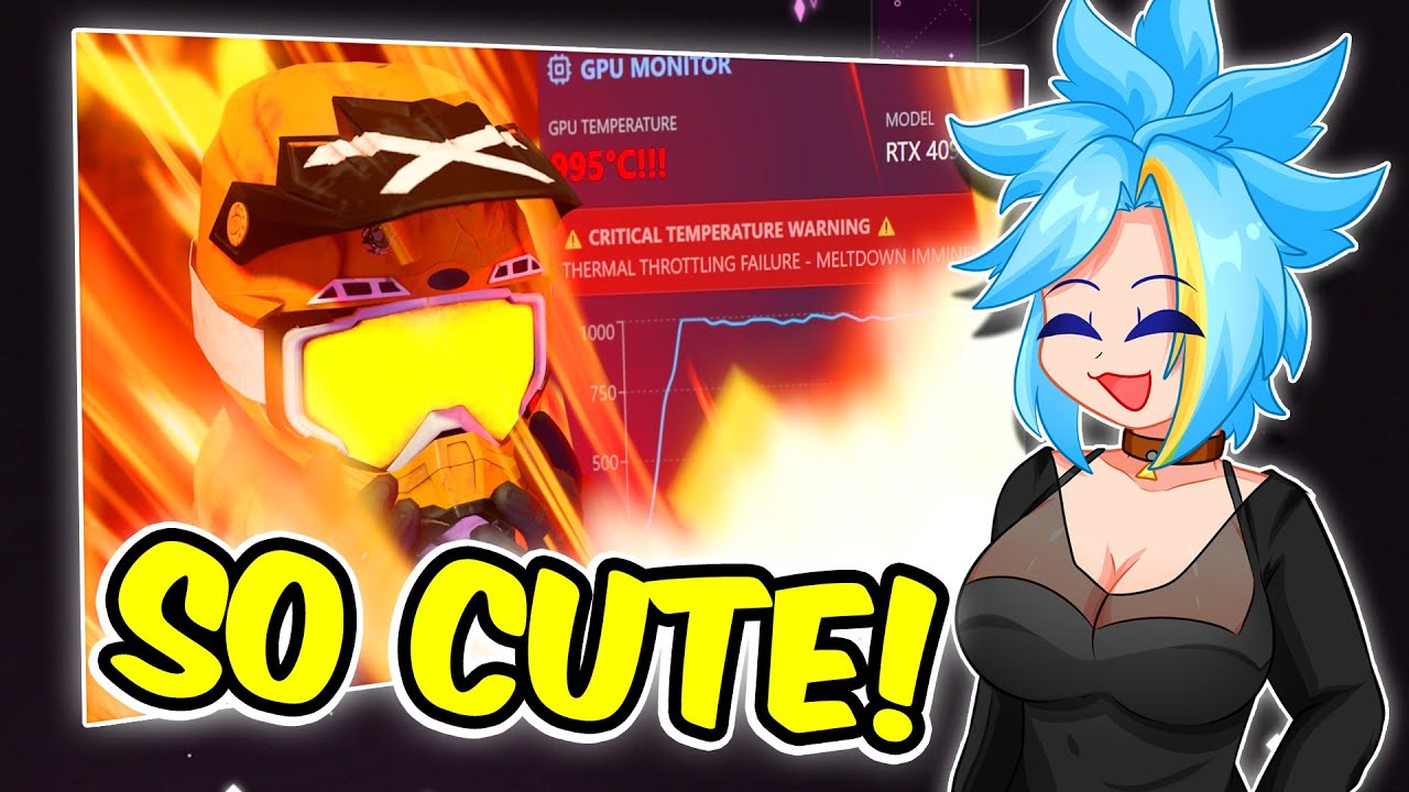 SO CUTE! | LuminusRed Reacts To "melting my gpu by trying to render god in friendslop"