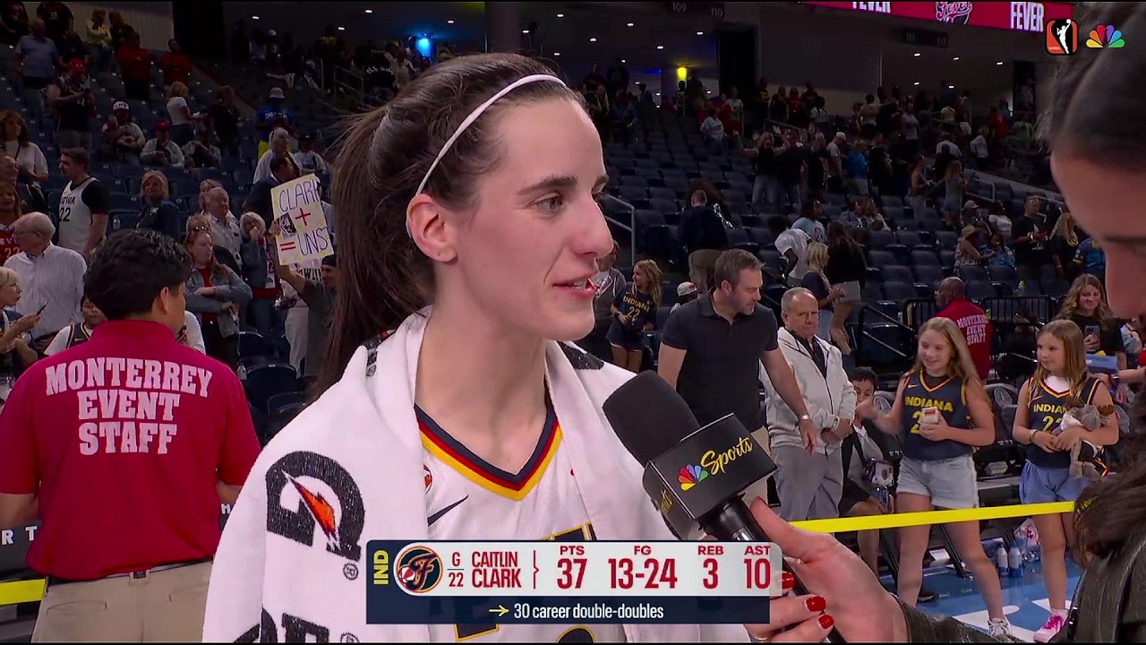 🚨 Кейтлин Кларк после ИСТОРИЧЕСКИХ 37 очков/10 передач и 8 ТРЕХОЧКОВЫХ | Indiana Fever WNBA женск...