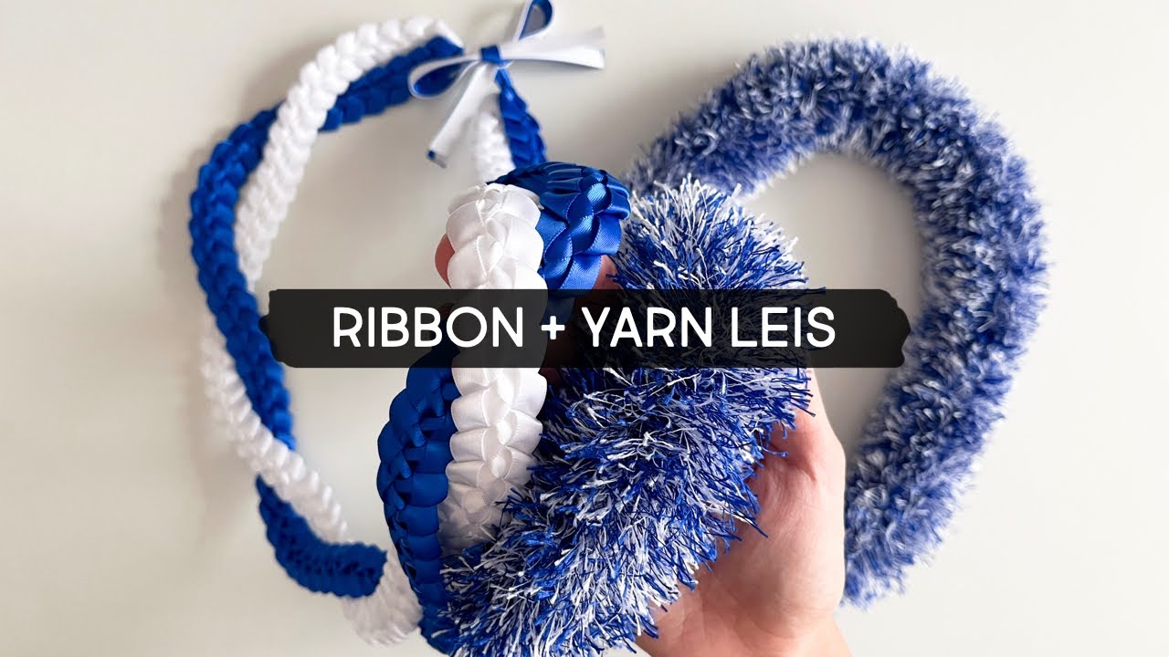 Making Ribbon and Yarn Leis
