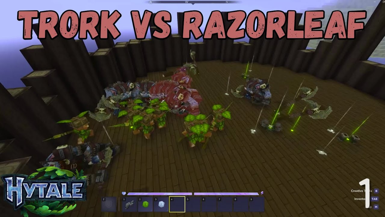Hytale Mob Battle: Trork vs Razorleaf