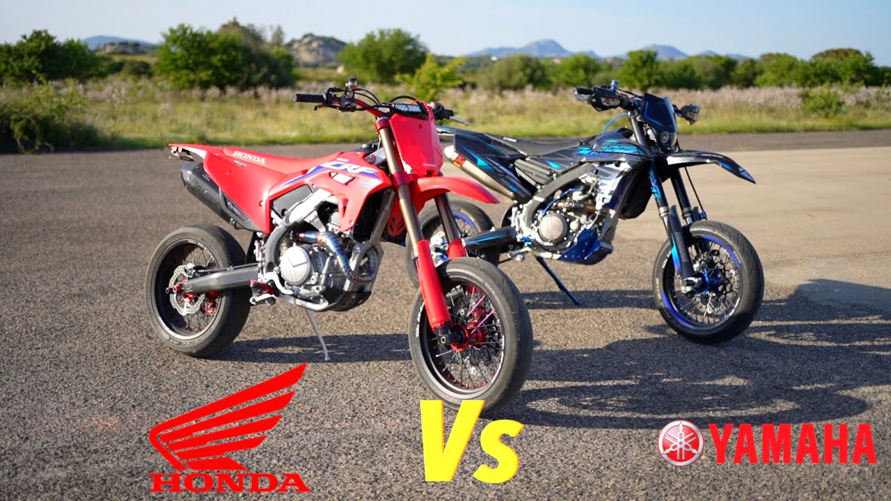 YAMAHA 450 Vs Honda 450 Supermoto