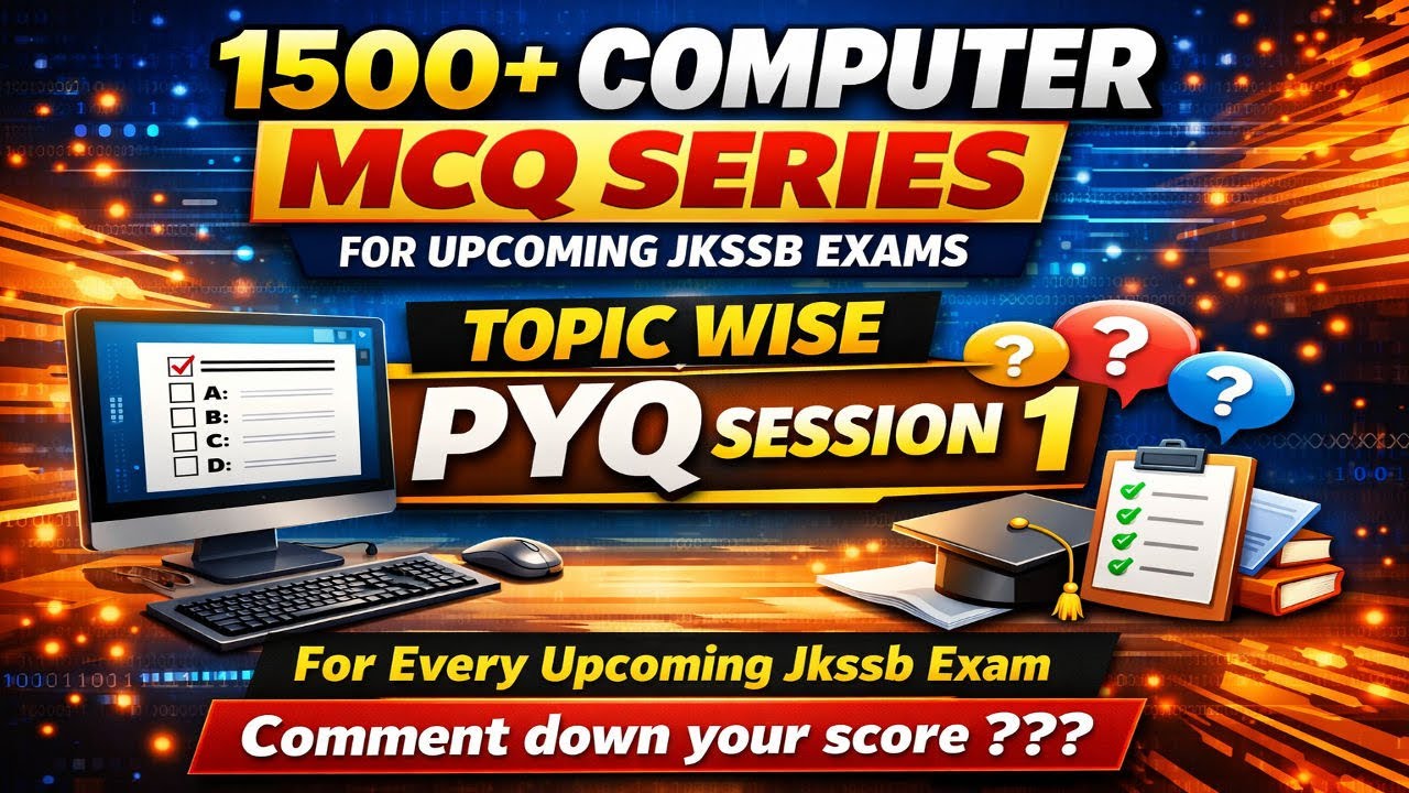 JKSSB Computer Topic Wise PYQs | Junior Assistant | Jkssb Pyqs | #juniorassistant #jkpsi #jkp #alp 