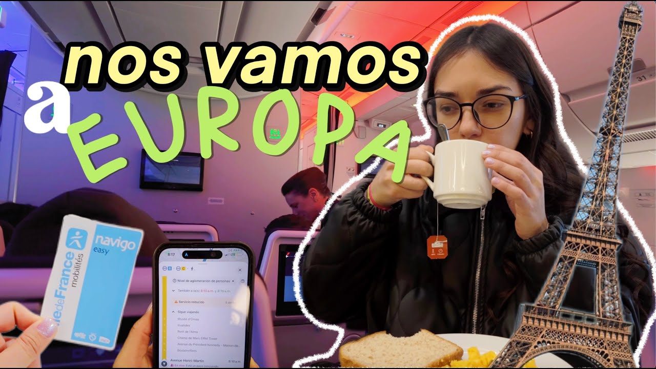 Me PERDÍ llegando a PARIS 😭😩 Viajo desde SANTIAGO DE CHILE hasta FRANCIA con #Airfrance 🇨🇱🇫🇷