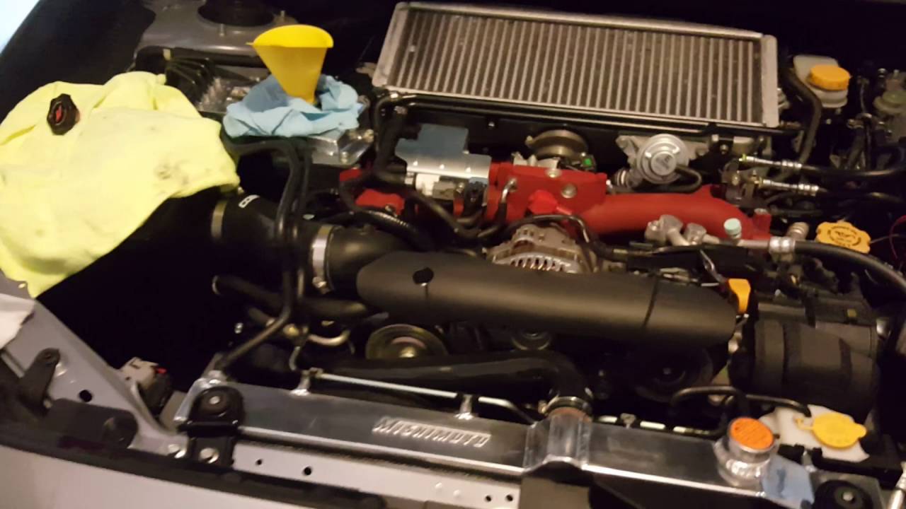 Subaru cooling system burping / getting air out